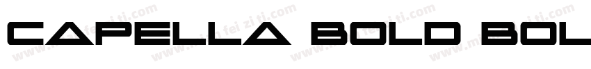 Capella Bold Bold字体转换